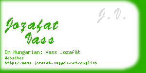 jozafat vass business card